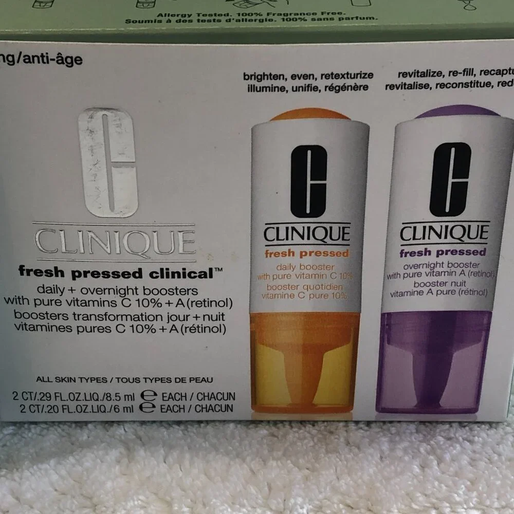 NWT in Box Clinique Fresh Pressed & Fresh Pressed Clinical Recharge System - Picture 8 of 13